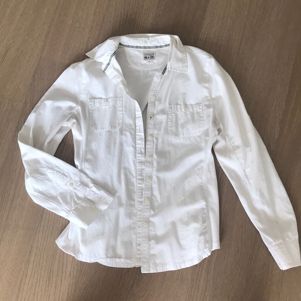 Converse One Star white button down